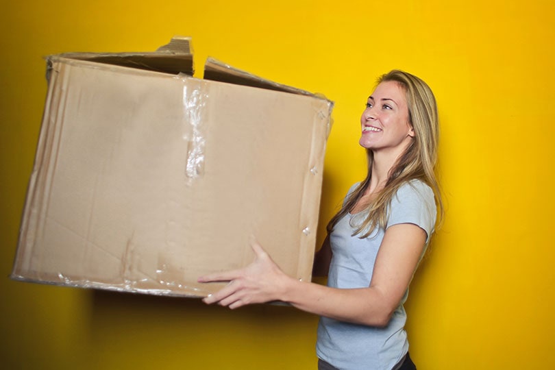 carrying box moving house cubic storage